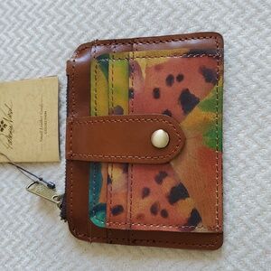 Patricia Nash Cassis ID Case Wallet/Watercolor Butterfly Print